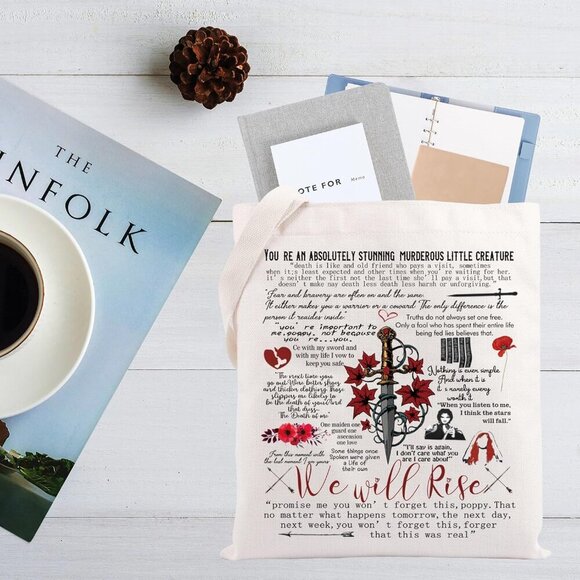 From Blood And A Series Crossbody Bag FBAA Book Quote Adjustable Strap Purse We - Picture 2 of 7